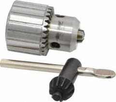 Accupro - JT1, 1/32 to 3/8" Capacity, Tapered Mount Drill Chuck - Keyed, 37mm Sleeve Diam, 51mm Open Length - Exact Tooling