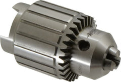 Accupro - JT33, 3/64 to 1/2" Capacity, Tapered Mount Drill Chuck - Keyed, 46mm Sleeve Diam, 71mm Open Length - Exact Tooling