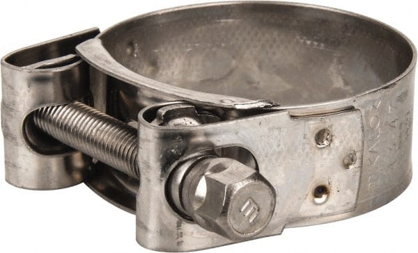 Mikalor - 1-3/4" Hose, 0.78" Wide x 0.04" Thick, T-Bolt Hose Clamp - 1.69 to 1.85" Diam, Stainless Steel - Exact Tooling