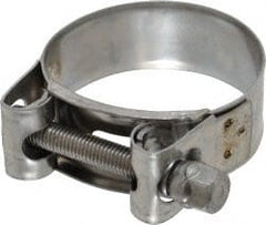 Mikalor - 2" Hose, 0.78" Wide x 0.04" Thick, T-Bolt Hose Clamp - 1.85 to 2" Diam, Stainless Steel - Exact Tooling