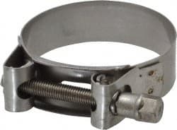 Mikalor - 2-13/32" Hose, 0.78" Wide x 0.04" Thick, T-Bolt Hose Clamp - 2.32 to 2.48" Diam, Stainless Steel - Exact Tooling
