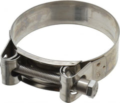 Mikalor - 3-1/4" Hose, 0.98" Wide x 0.04" Thick, T-Bolt Hose Clamp - 3.11 to 3.35" Diam, Stainless Steel - Exact Tooling