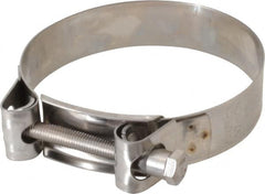 Mikalor - 4" Hose, 0.98" Wide x 0.04" Thick, T-Bolt Hose Clamp - 3.82 to 4.1" Diam, Stainless Steel - Exact Tooling