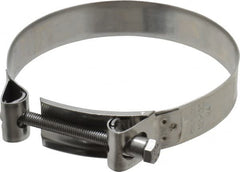 Mikalor - 5" Hose, 0.98" Wide x 0.04" Thick, T-Bolt Hose Clamp - 4.76 to 5.11" Diam, Stainless Steel - Exact Tooling