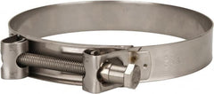 Mikalor - 6" Hose, 1.1" Wide x 0.051" Thick, T-Bolt Hose Clamp - 5.91 to 6.38" Diam, Stainless Steel - Exact Tooling