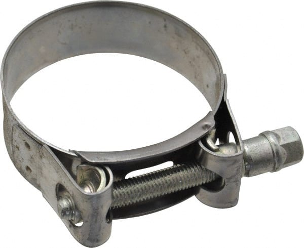 Mikalor - 2-1/4" Hose, 0.78" Wide x 0.04" Thick, T-Bolt Hose Clamp - 2.17 to 2.32" Diam, Stainless Steel Band, Housing & Zinc Plated Screw - Exact Tooling