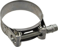Mikalor - 2-1/4" Hose, 0.78" Wide x 0.04" Thick, T-Bolt Hose Clamp - 2.17 to 2.32" Diam, Stainless Steel Band, Housing & Zinc Plated Screw - Exact Tooling