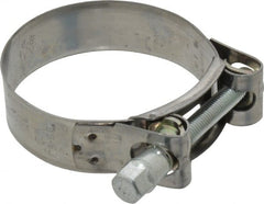 Mikalor - 2-13/32" Hose, 0.78" Wide x 0.04" Thick, T-Bolt Hose Clamp - 2.32 to 2.48" Diam, Stainless Steel Band, Housing & Zinc Plated Screw - Exact Tooling