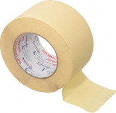 Intertape - 3" Wide x 60 Yd Long Tan Paper Masking Tape - Series PG21, 7.3 mil Thick, 26 In/Lb Tensile Strength - Exact Tooling