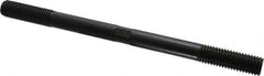 Gibraltar - 5/8-11 9" OAL Equal Double Threaded Stud - Alloy Steel, Black Oxide Finish, 1-3/4" Equal Thread Length - Exact Tooling