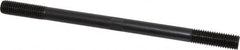 Gibraltar - 5/8-11 10" OAL Equal Double Threaded Stud - Alloy Steel, Black Oxide Finish, 1-3/4" Equal Thread Length - Exact Tooling
