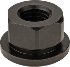 Gibraltar - 5/8-11, 1-3/8" Flange Diam, 13/16" High, 1-1/16" Across Flats, Flange Nut - Grade 12L14 Steel, Black Oxide Finish, 3/16" Flange Height, TCMAI - Exact Tooling