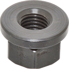 Gibraltar - 3/4-10, 1-5/8" Flange Diam, 1" High, 1-1/4" Across Flats, Flange Nut - Grade 12L14 Steel, Black Oxide Finish, 1/4" Flange Height, TCMAI - Exact Tooling