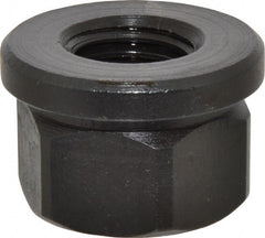 Gibraltar - 7/8-9, 1-3/4" Flange Diam, 1-1/8" High, 1-7/16" Across Flats, Flange Nut - Grade 12L14 Steel, Black Oxide Finish, 1/4" Flange Height, TCMAI - Exact Tooling