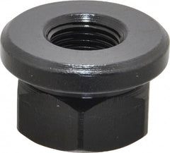 Gibraltar - 1/2-20, 1-1/8" Flange Diam, 11/16" High, 7/8" Across Flats, Flange Nut - Grade 12L14 Steel, Black Oxide Finish, 3/16" Flange Height, TCMAI - Exact Tooling