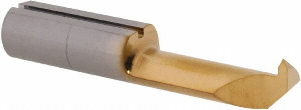 Iscar - 15mm Cutting Depth, 24 to 48 TPI, 6mm Diam, Internal Thread, Solid Carbide, Single Point Threading Tool - TiCN/TiN Finish, 30mm OAL, 6mm Shank Diam, 2.3mm Projection from Center, 55° Profile Angle - Exact Tooling