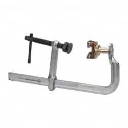 Strong Hand Tools - 5-1/2" Deep Throat, 12-1/2" Max Capacity, 4 in 1 Sliding Arm Clamp - 2,400 Lb Clamping Pressure - Exact Tooling