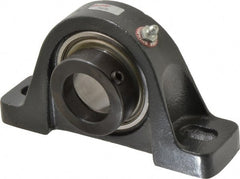 Browning - 1-1/2" ID, 7-1/8" OAL x 3-15/16" OAH Pillow Block - 4,467 Lb Static Cap, 7,340 Lb Dyn Cap, 5-3/8" Btw Mnt Hole Ctrs, 1-15/16" Base-to-Ctr Ht, Cast Iron - Exact Tooling