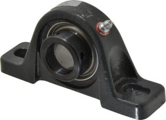 Browning - 1" ID, 5-1/2" OAL x 2-11/16" OAH Pillow Block - 1,651 Lb Static Cap, 2,801 Lb Dyn Cap, 4-1/8" Btw Mnt Hole Ctrs, 1-5/16" Base-to-Ctr Ht, Cast Iron - Exact Tooling
