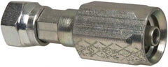 Parker - 11/16-16 SAE Steel Hydraulic Hose Female Seal-Lok Swivel Long - 6,000 psi, -6 Hose Size, 3/8" Hose Diam - Exact Tooling
