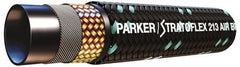 Parker - -10 Hose Size, 1/2" ID x 0.83" OD, 1,000 psi Work Pressure Hydraulic Hose - 350" Long Coil, 2-1/4" Radius, Synthetic Rubber, -50°F to 302°F - Exact Tooling