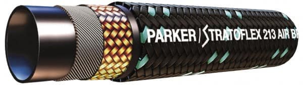 Parker - -16 Hose Size, 7/8" ID x 1.21" OD, 400 psi Work Pressure Hydraulic Hose - 300" Long Coil, 3-1/2" Radius, Synthetic Rubber, -50°F to 302°F - Exact Tooling