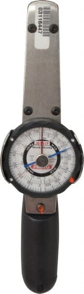 Proto - 3/8" Drive Dial Torque Wrench - 600 In/Lb Torque, 10" OAL, 10 In/Lb Graduation, Fixed Head - Exact Tooling