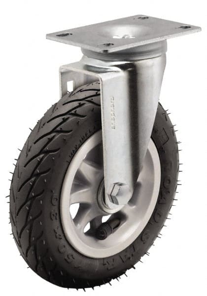Shepherd - 6" Diam x 1-1/4" Wide, Phenolic Rigid Caster - 150 Lb Capacity, Top Plate Mount, 2-5/8" x 3-3/4" Plate, Ball Bearing - Exact Tooling