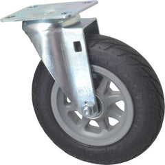 Shepherd - 6" Diam x 1-1/4" Wide, Phenolic Swivel Caster - 150 Lb Capacity, Top Plate Mount, 2-5/8" x 3-3/4" Plate, Ball Bearing - Exact Tooling