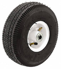 Albion - 6 Inch Diameter x 2 Inch Wide, Pneumatic Caster Wheel - 200 Lb. Capacity, 1/2 Inch Axle Diameter, Ball Bearing - Exact Tooling