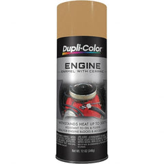 Dupli-Color - 12 oz Cummins Beige Automotive Heat Resistant Paint - Gloss Finish, 500°F Max Temp, Comes in Aerosol Can - Exact Tooling