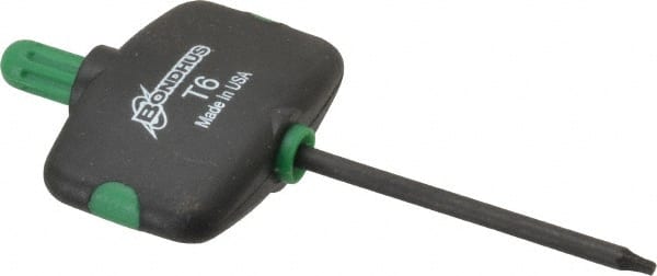 Bondhus - T6 Standard Torx Key - Wing Handle, Protanium High Torque Steel, 1-1/2" Length Under Head - Exact Tooling
