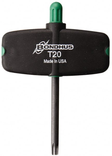 Bondhus - T20 Standard Torx Key - Wing Handle, Protanium High Torque Steel, 1-1/2" Length Under Head - Exact Tooling