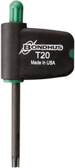 Bondhus - 3-1/2" OAL T20 Torx Key - Exact Tooling
