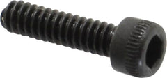 Holo-Krome - #4-40 UNC Hex Socket Drive, Socket Cap Screw - Alloy Steel, Black Oxide Finish, Fully Threaded, 7/16" Length Under Head - Exact Tooling