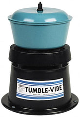 Raytech - 0.05 Cu Ft, Wet/Dry Operation Vibratory Tumbler - Wet/Dry Operation - Exact Tooling