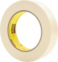 3M - 1" x 36 Yds Tan Electroplating Tape - 7.1 mil, Rubber Adhesive - Exact Tooling