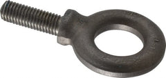 Gibraltar - 4,300 Lb Capacity, Alloy Steel, 5/8 Thread, Fixed Lifting Eye Bolt - Fully Threaded, 1-3/4" Shank, 1-3/4" Thread Length, Shoulder - Exact Tooling