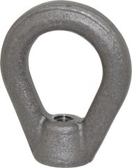 Gibraltar - 2,700 Lb Capacity, 3/8-16 Thread, Self Colored, Carbon Steel Heavy Duty Lifting Eye Nut - Grade C-1030, 2-1/2" High, 1-1/4" Inside & 2" Outside Eye Diam, 7/8" Bell/Base Width - Exact Tooling