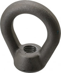 Gibraltar - 5,000 Lb Capacity, 5/8-11 Thread, Self Colored, Carbon Steel Heavy Duty Lifting Eye Nut - Grade C-1030, 3" High, 1-1/2" Inside & 2-1/2" Outside Eye Diam, 1-3/8" Bell/Base Width - Exact Tooling