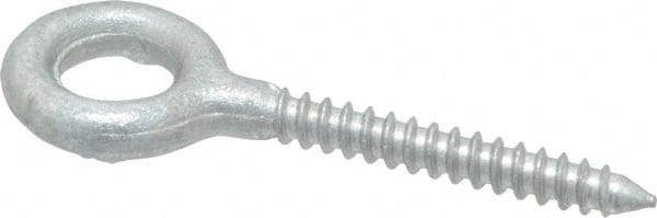 Gibraltar - 1/4, Hot Galvanized Finish, Forged Steel Forged Eye Bolt - 1-5/8" Thread Length, 1/2" ID, 2" Shank Length - Exact Tooling