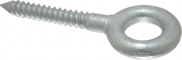 Gibraltar - 1/2, Hot Galvanized Finish, Forged Steel Forged Eye Bolt - 2-3/8" Thread Length, 1" ID, 3-1/4" Shank Length - Exact Tooling