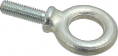 Gibraltar - 2,100 Lb Capacity, Steel, 1/2-13 Thread, Fixed Lifting Eye Bolt - Fully Threaded, 1-1/2" Shank, 1-3/4" Thread Length, Shoulder - Exact Tooling