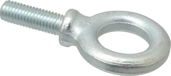 Gibraltar - 3,500 Lb Capacity, Steel, 5/8-11 Thread, Fixed Lifting Eye Bolt - Fully Threaded, 1-3/4" Shank, 2-1/4" Thread Length, Shoulder - Exact Tooling