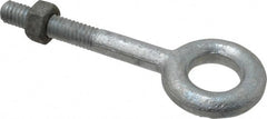 Gibraltar - 800 Lb Capacity, Steel, 5/16-18 Thread, Fixed Lifting Eye Bolt - Partially Threaded, 2-1/4" Shank, 1-1/4" Thread Length, No Shoulder - Exact Tooling