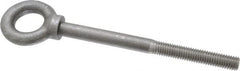 Gibraltar - 2,400 Lb Capacity, Steel, 1/2-13 Thread, Lifting Eye Bolt - Partially Threaded, 6" Shank, 2-1/2" Thread Length, Shoulder - Exact Tooling