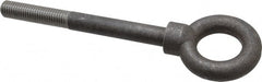 Gibraltar - 4,000 Lb Capacity, Steel, 5/8-11 Thread, Lifting Eye Bolt - Partially Threaded, 6" Shank, 2-1/2" Thread Length, Shoulder - Exact Tooling
