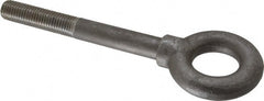 Gibraltar - 5,000 Lb Capacity, Steel, 3/4-10 Thread, Lifting Eye Bolt - Partially Threaded, 6" Shank, 2-1/2" Thread Length, Shoulder - Exact Tooling