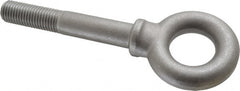 Gibraltar - 9,000 Lb Capacity, Steel, 1-8 Thread, Lifting Eye Bolt - Partially Threaded, 6" Shank, 2-1/2" Thread Length, Shoulder - Exact Tooling