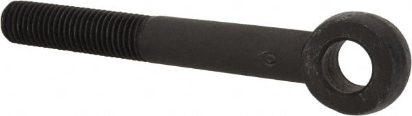 Gibraltar - 3/4-10, Steel, Eye Hole Head, Rod End - Black Oxide Finish, 3/4" Shank Diam, 6-1/8" Hole Center to End, Grade C-1030, 2-1/2" Thread Length - Exact Tooling